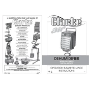 Clarke 6470670 DMD70 Dehumidifier manual cover