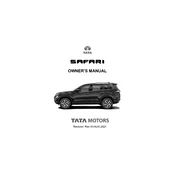 Tata Safari Car manual cover