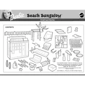 Barbie Mattel Beach Bungalow 25869 Toy manual cover