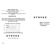 Stoves SXS909 manual cover