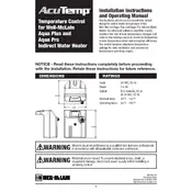 Weil-McLain AcuTemp Aqua Plus Heater manual cover