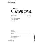 Yamaha Clavinova CLP-585 Piano manual cover