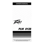 Peavey PLM 8128 Mixer manual cover