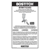 Bostitch BTMT72393 Spray Gun manual cover