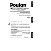 Poulan Pro 2550T Chainsaw manual cover