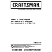 Craftsman CMCCS620B Chainsaw manual cover