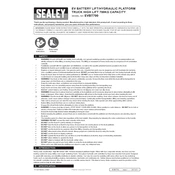 Sealey EVBT700 Platform manual cover