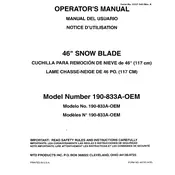 Toro 46-inch 190-833-000 Blade Kit manual cover