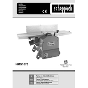 Scheppach HMS1070 5902206966 Planing Machine manual cover