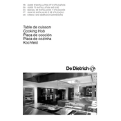 De Dietrich DTI1102V Hob manual cover