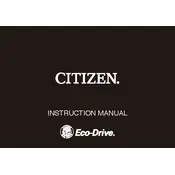 Citizen 8637 Watch manual cover