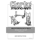 Clarke 6500186 CST12PF Multi-Postion Sack Truck manual cover