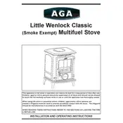 AGA Little Wenlock Classic Multifuel Stove Stove manual cover