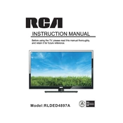 RCA RLDED4897A TV manual cover