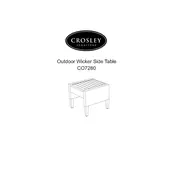 Crosley CO7280 Table manual cover