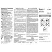 Canon LS-100TS manual cover