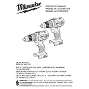 Milwaukee M18 2606-20 Drill manual cover