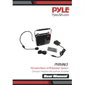 Pyle PWMA63 Speaker System manual cover