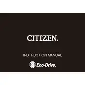 Citizen J290 Watch manual cover