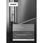 Siemens iQ500 KI86NHDF0 Refrigerator manual cover