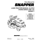 Snapper RLT140H331KV Series 1 Tractor manual cover