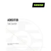 Shure AD651FOB Microphone manual cover