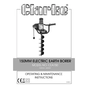 Clarke 3400997 CEA150 150MM Electric Earth Borer manual cover