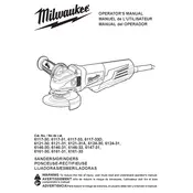 Milwaukee 6117-30 Grinder manual cover