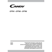 Candy CFT 92 X manual cover