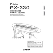 Casio Priva PX330 Keyboard manual cover