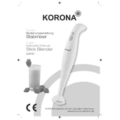 Korona 23510 Blender manual cover