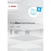 Bosch ErgoMixx MS6CB61V5G Blender manual cover