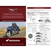 Honda GL1800 Gold Wing 2018 Motorcycle manual cover