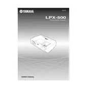 Yamaha LPX-500 Projector manual cover