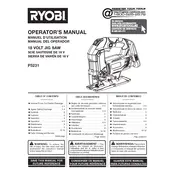 Ryobi P5231 Saw manual cover