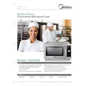 Midea 1434N0A Microwave manual cover