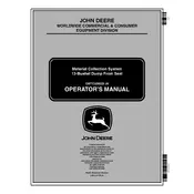 John Deere Collection System 13-Bushel Dump Trailer manual cover