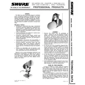 Shure SM5B Microphone manual cover