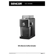 Sencor SCG 5050BK Coffee Grinder manual cover