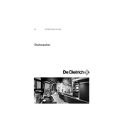 De Dietrich DVH940XC1 Dishwasher manual cover