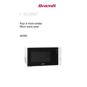 Brandt GE2805B Microwave Oven manual cover