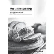 Samsung NX58J7750 Cooker manual cover