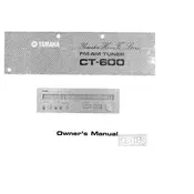 Yamaha CT-600 Tuner manual cover