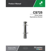 Campbell Scientific CS725 Sensor manual cover