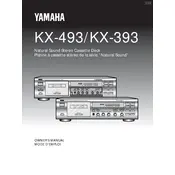 Yamaha KX-393 Cassette Deck manual cover