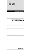 Icom IC-41PRO Transceiver manual cover