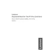 Lenovo Pack for Tab P11 Pro 2nd Gen Keyboard manual cover