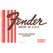 Fender Super Twin Reverb 1978 Amplifier manual cover