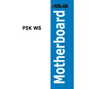 ASUS P5K WS Motherboard manual cover