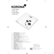 Korona 73580 Scale manual cover